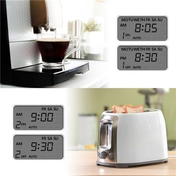 BN-LINK Digital Timer Outlet, 7 Day Heavy Duty Programmable Timer - Picture 5 of 6